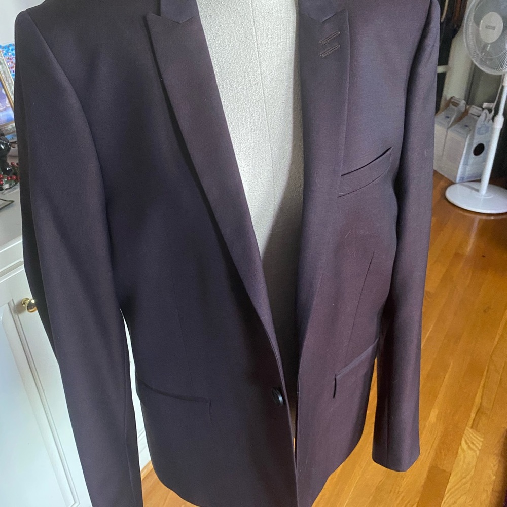Mens The Kooples 40R /50 Euro dark burgundy color